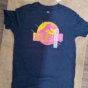 Old Navy Jurassic Park Navy and Pink Kids T-Shirt